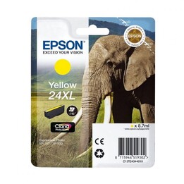 Cartouche JAUNE Epson 24XL 8.7ML - ELEPHANT