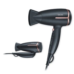 BEURER HC-25 TRAVEL DRYER - 1600W - IONIC FUINTION - 2 TEMPERATURES - PROFESSIONAL CONCENTRATOR - FOLDING - AUTOMATIC VOLTAGE