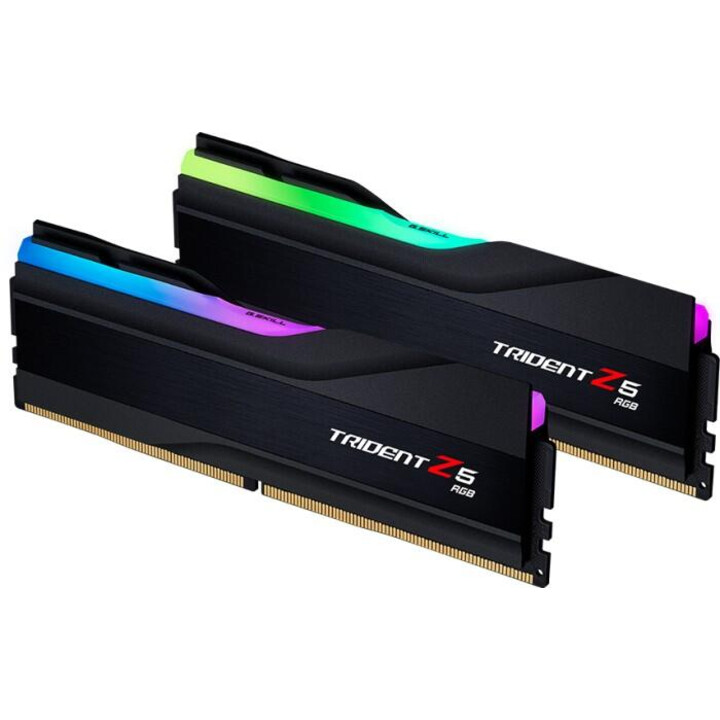 G.Skill Trident Z5 RGB DIMM Kit 32GB in nero (2x16GB, DDR5-5600, CL40-40-40-76, on-die ECC)