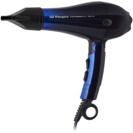 HAIRDRYER ORBEGOZO SE 2085 - 2200W - 3 TEMPERATURE LEVELS - 2 SPEEDS - 2 CONCENTRATORS + DIFFUSER - FOLDING