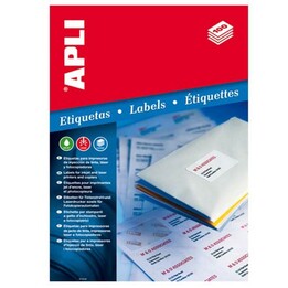 APLI Classic etiquetas adhesivas universales rectangulares 70 x 37 mm blancas 100 hojas