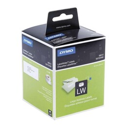 Étiquette En Papier Adresses Dymo Label Writer. 260 X 2 Rouleaux Blancs De 89X36Mm