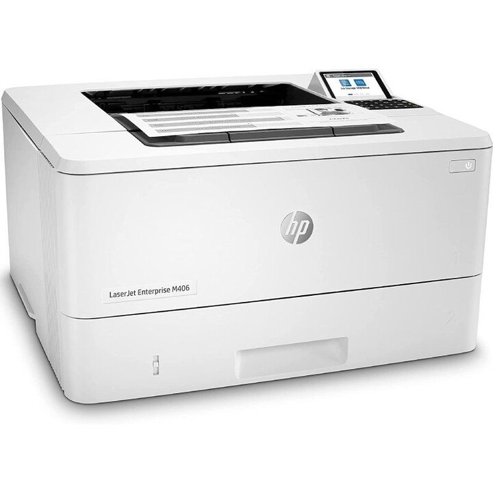 HP Laserjet Enterprise M406DN Monochrom-Laserdrucker Duplex / Weiß