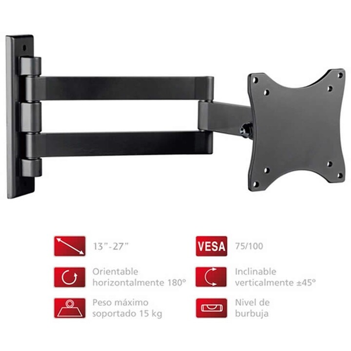Fonestar STV-648N Suporte de parede ajustável / inclinado para TV de 13-27 '/ até 15kg