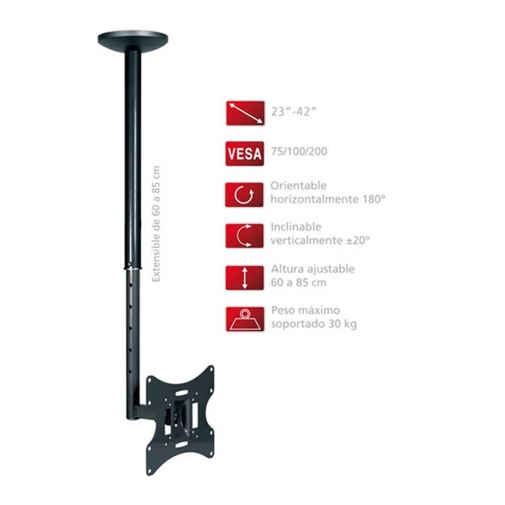 Fonestar STV-666N Extendable / Adjustable / Tilt Ceiling Mount for TV 23-42 '/ up to 30kg