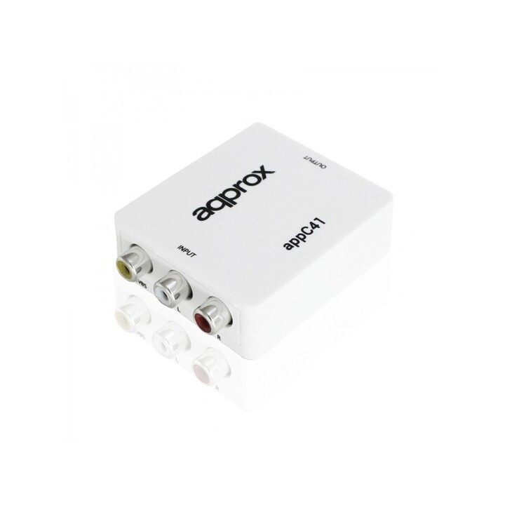 Approx APPC41 convertidor RCA a HDMI blanco