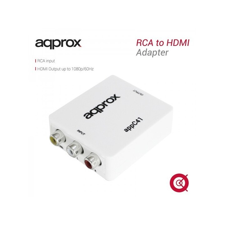 Approx APPC41 RCA-zu-HDMI-Konverter weiß