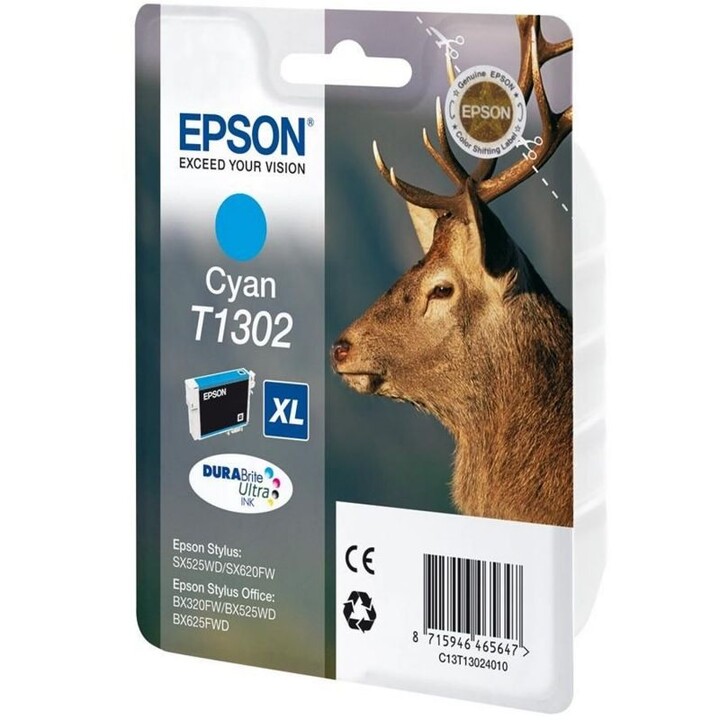 T1302 Epson PATRONE Cyan 10,1 ML - HIRSCH