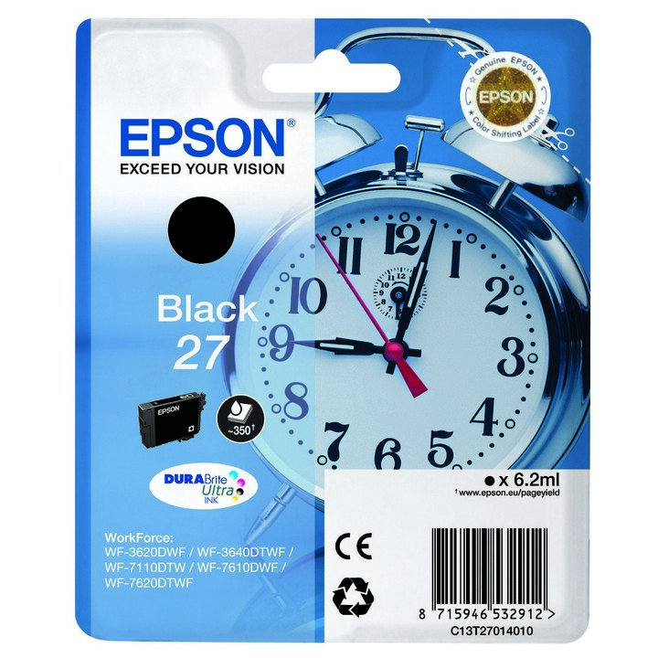 Cartucho Epson 27 NEGRO WF3620SS