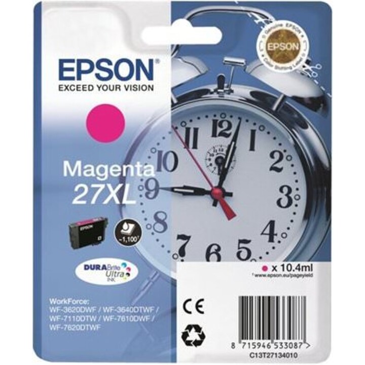 Cartucho Epson 27XL Magenta WF3620SS