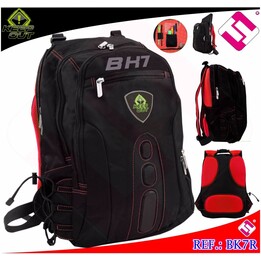 KeepOut BK7R laptop backpack 15.6 black red