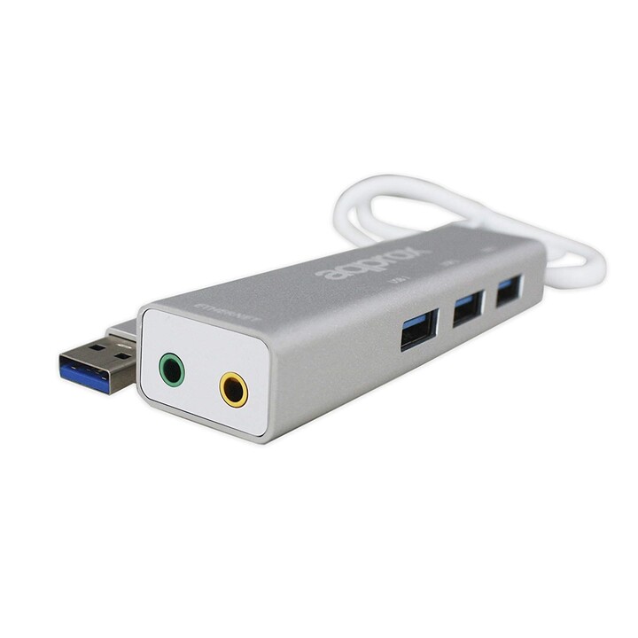 SOUND CARD Approx USB 5.1 + 3 X USB 3.O HU