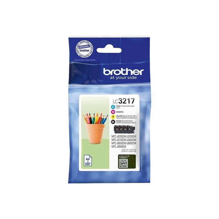 Cartucho Brother LC3217VAL PACK 4 CORES