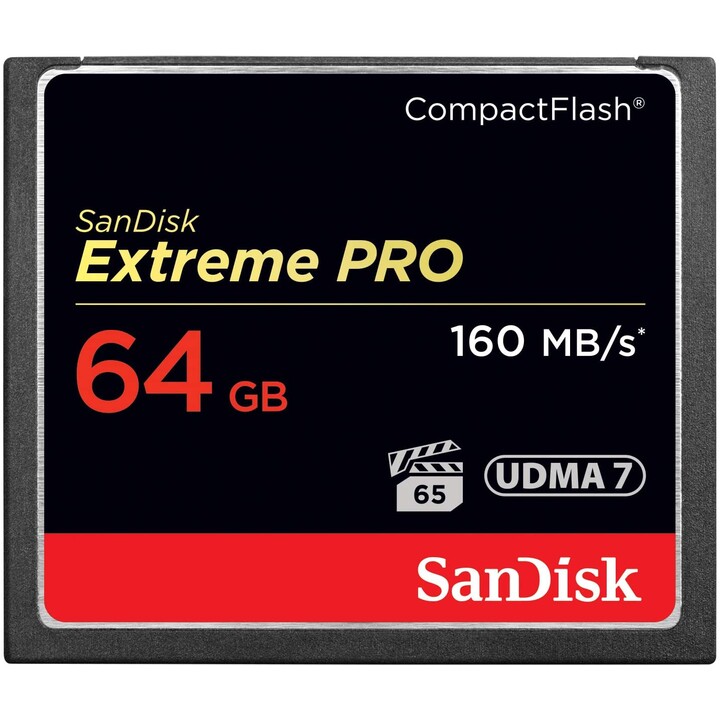 SanDisk Extreme PRO R160/W150 Tarjeta CompactFlash 64GB