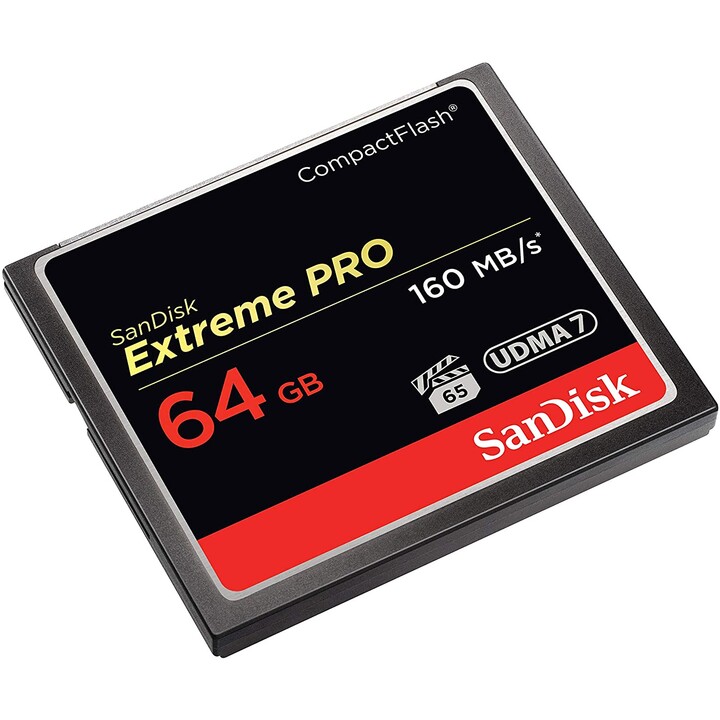 SanDisk Extreme PRO R160/W150 CompactFlash Card 64GB