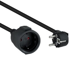 Aktuelles Verlängerungskabel Nanocable 10.22.0610-BK/ Schuko Buchse - Schuko Stecker/ 10m/ Schwarz