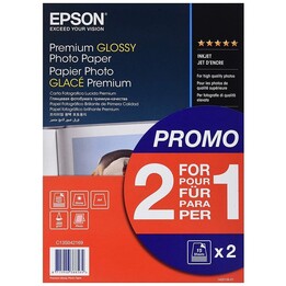 Epson Premium Glossy Photo Paper - A4 - 2x 15 Blätter