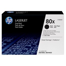 BLACK Toner HP NO. 80 X DUAL