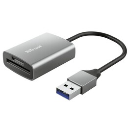 Trust Dalyx Lettore di schede USB 3.2 Gen 1 alluminio argento