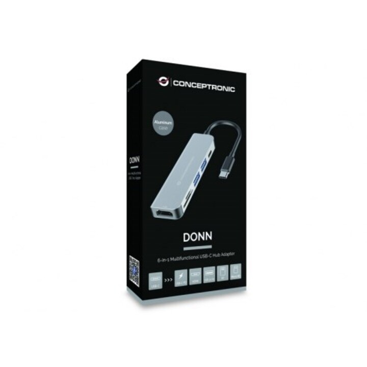 Adaptateur CONCEPTRONIC USB-C 6 EN 1