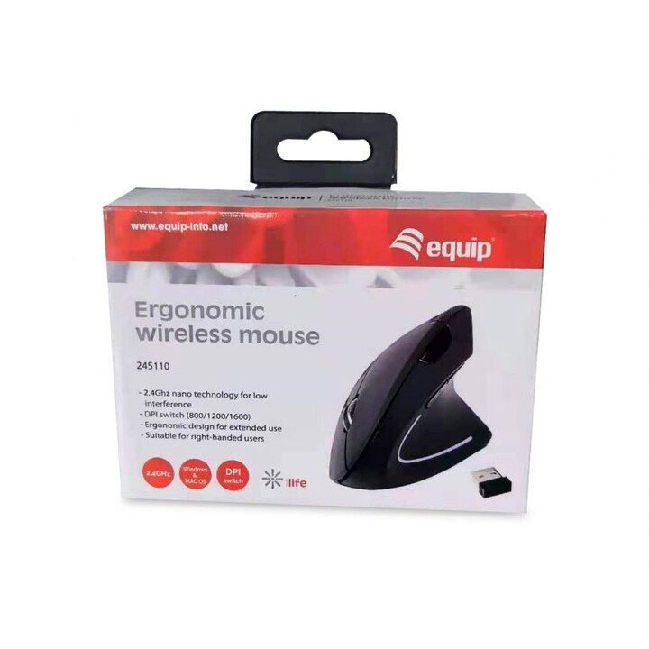 Raton Vertical Equip Usb 1600Dpi Ergonomico