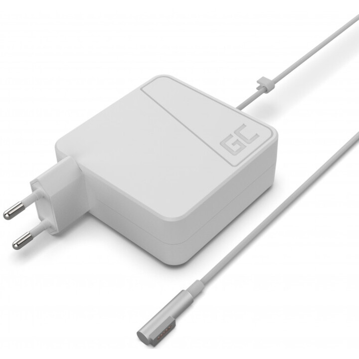 Adaptador AC do carregador Green Cell AD03 para Apple Macbook 60W / 16,5V 3,65A / Magsafe