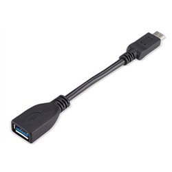 Adaptador Acer 3 em 1 USB-C para HDMI, USB-PD, USB(A) preto