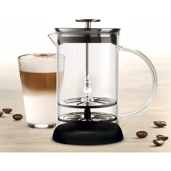 Bialetti Espumador de leche manual Cappuccinatore Vetro 6tz 330ml