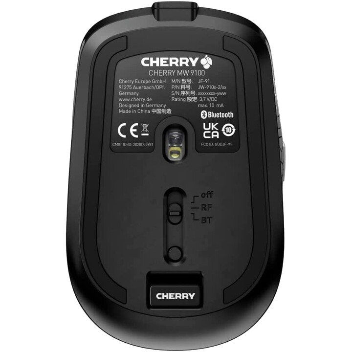 Ratón CHERRY MW 9100 (inalámbrico, negro)