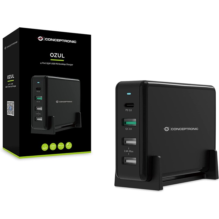 CARGADOR CONCEPTRONIC 4P 65W