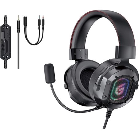 CASQUE+MICRO GAMING CONCEPTRONIC USB RGB 7.1 JACK 3.5
