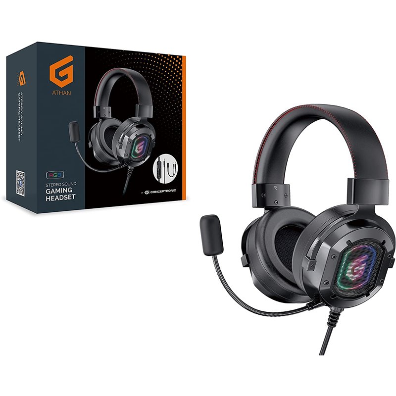 CASQUE+MICRO GAMING CONCEPTRONIC USB RGB 7.1 JACK 3.5