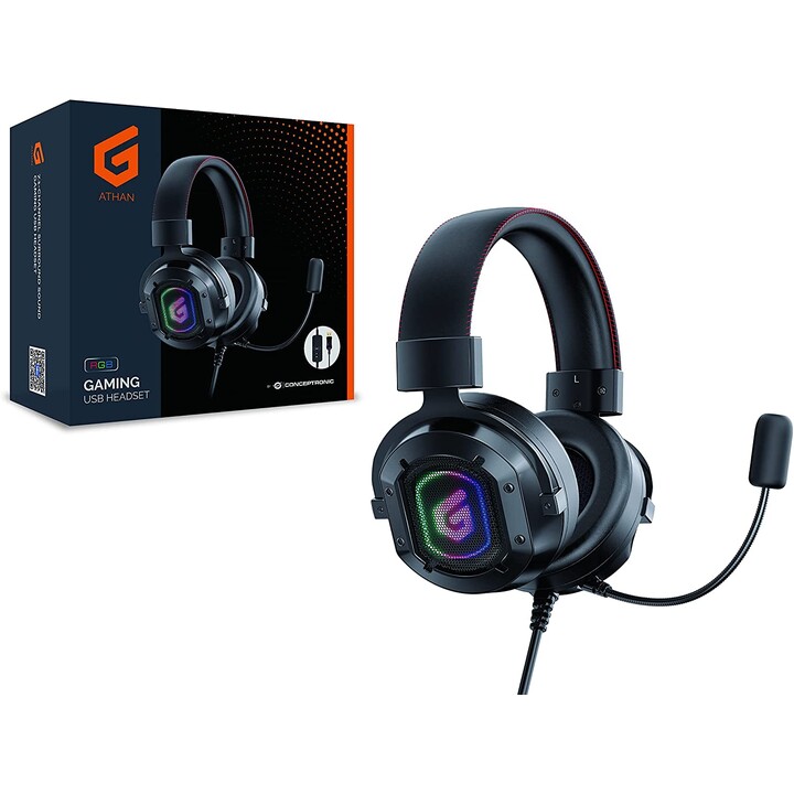 CASQUE+MICRO GAMING CONCEPTRONIC USB RGB 7.1