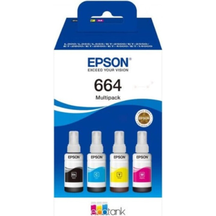 Epson C13T66464A Druckerpatrone 4 Stücke Kompatibel Schwarz , Cyan, Magenta, Gelb