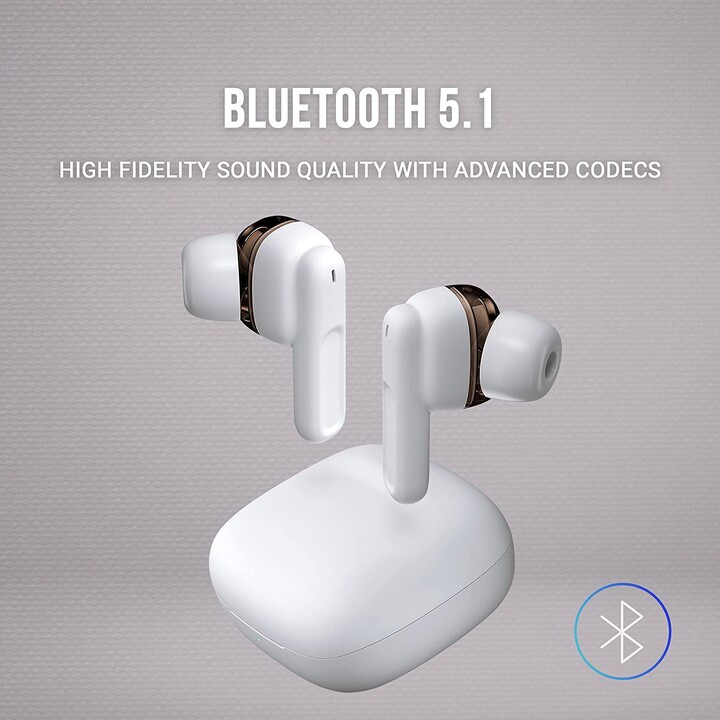 Mars Gaming MHIB Bluetooth Headphones with charging case/ Autonomy 4h/ White