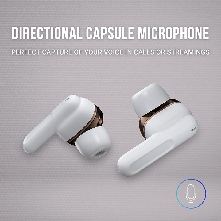 Mars Gaming MHIB Bluetooth Headphones with charging case/ Autonomy 4h/ White