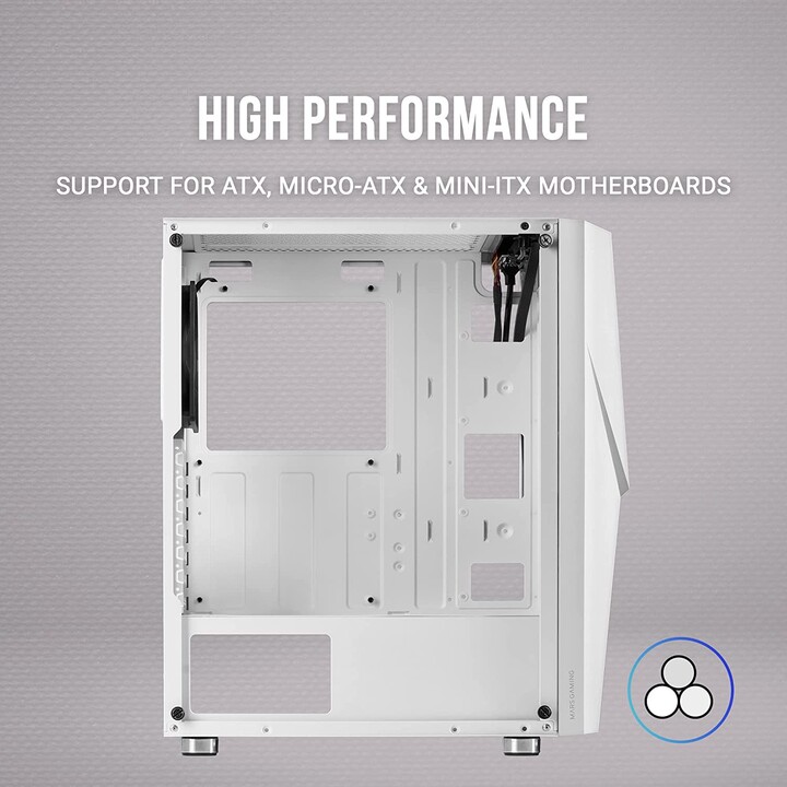 Mars Gaming MC777 Mid-Tower Gaming-Gehäuse/ Weiß