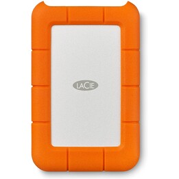 LaCie Rugged USB-C portable hard drive 1TB rugged orange