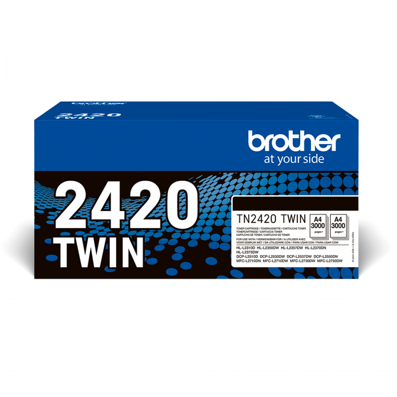 TONER BROTHER TN2420 PACK NEGRO 2 X 3000PG - Imagen 2