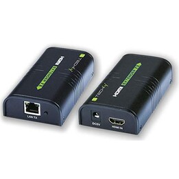 Techly IDATA EXTIP-373 extension audio/video Émetteur et récepteur AV Noir