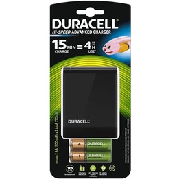 DURACELL Caricabatterie 45 minuti + 2xAA, 2xAAA