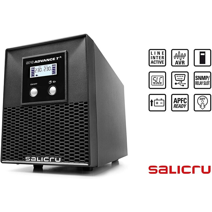 UPS Line Interactive Salicru SPS 1000 ADV T/ 1000 VA-700 W/ 6 Ausgänge/ Tower-Format