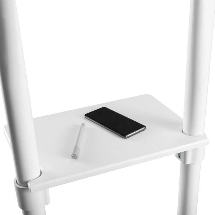Neomounts NS-M1250 White TV Trolley, 37-70 pouces, max 70 kg, Vesa 200x200-600x400, blanc