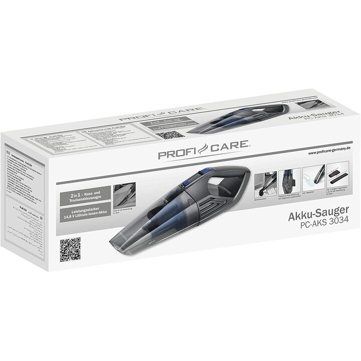 Aspirador portátil ProfiCare PC-AKS 3034 preto/azul