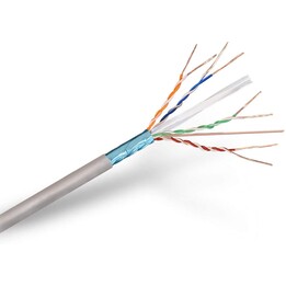 Bobina di cavo RJ45 FTP Aisens A136-0281 Cat.6 / 100m / Grigio
