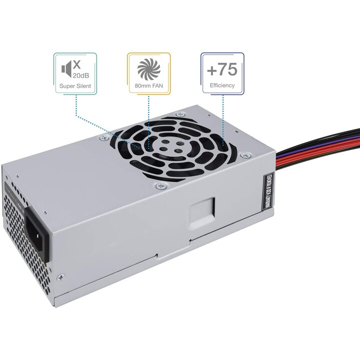 Fuente de Alimentación TFX TooQ TQEP-TFX500S-O/ 500W/ Ventilador 8cm