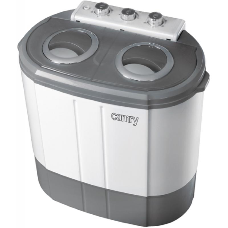 Camry Premium CR 8052 lavadora Carga superior 3 kg Gris, Blanco - Imagen 1