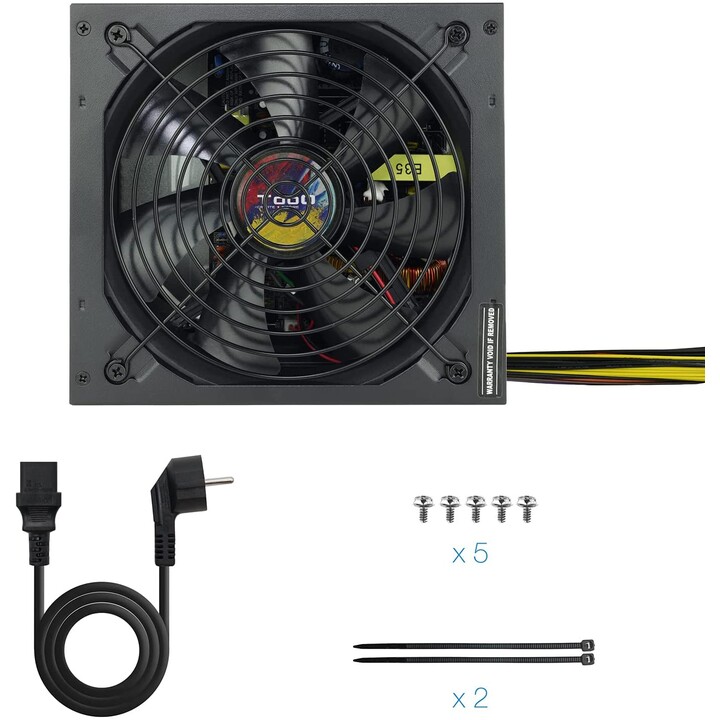 Fuente de Alimentación Tooq TQAPOLO-600SP/ 600W/ Ventilador 14cm
