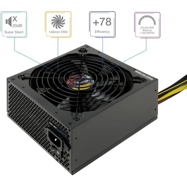 Fuente de Alimentación Tooq TQAPOLO-700SP/ 700W/ Ventilador 14cm