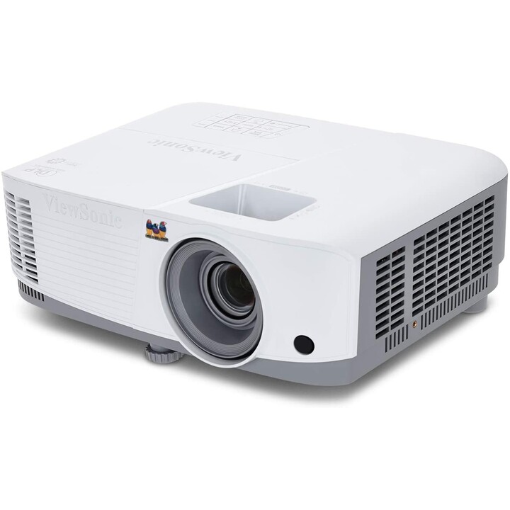 Viewsonic PA503S Beamer 3600 ANSI Lumen DLP SVGA (800x600) Desktop-Projektor Grau, Weiß